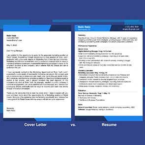 Cover Letter VS Resume